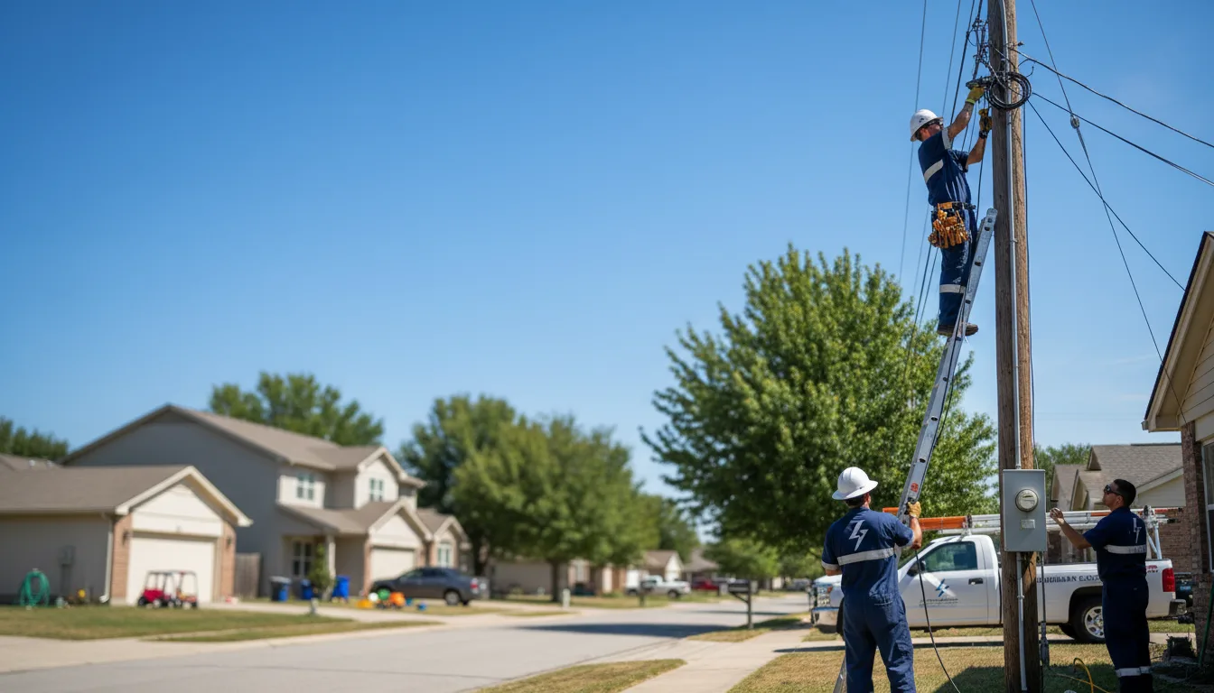 Residential electrician providing installation services in Moody, MO